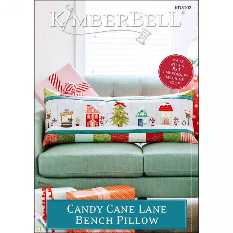 Candy Cane Lane Bench Pillow Fabric Kit by Kimberbell Designs