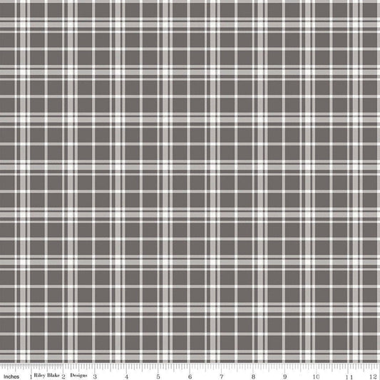 Into The Woods Plaid Gray by Lori Whitlock for Riley Blake Designs 