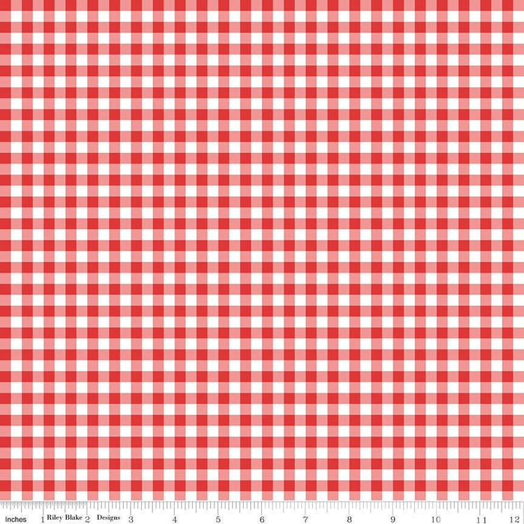 Quilt Fair Gingham Red by Tasha Noel for Riley Blake Designs 