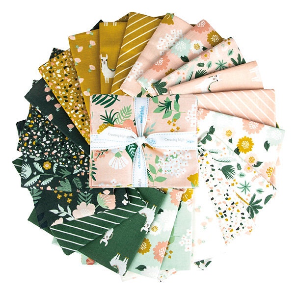 Hibiscus Fat Quarter Bundle by Simple Simon and Company for Riley Blake Designs 