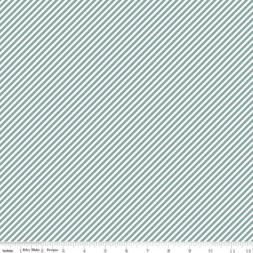 Daybreak Stripes Blue by Fran Gulick of Cotton and Joy for Riley Blake Designs 