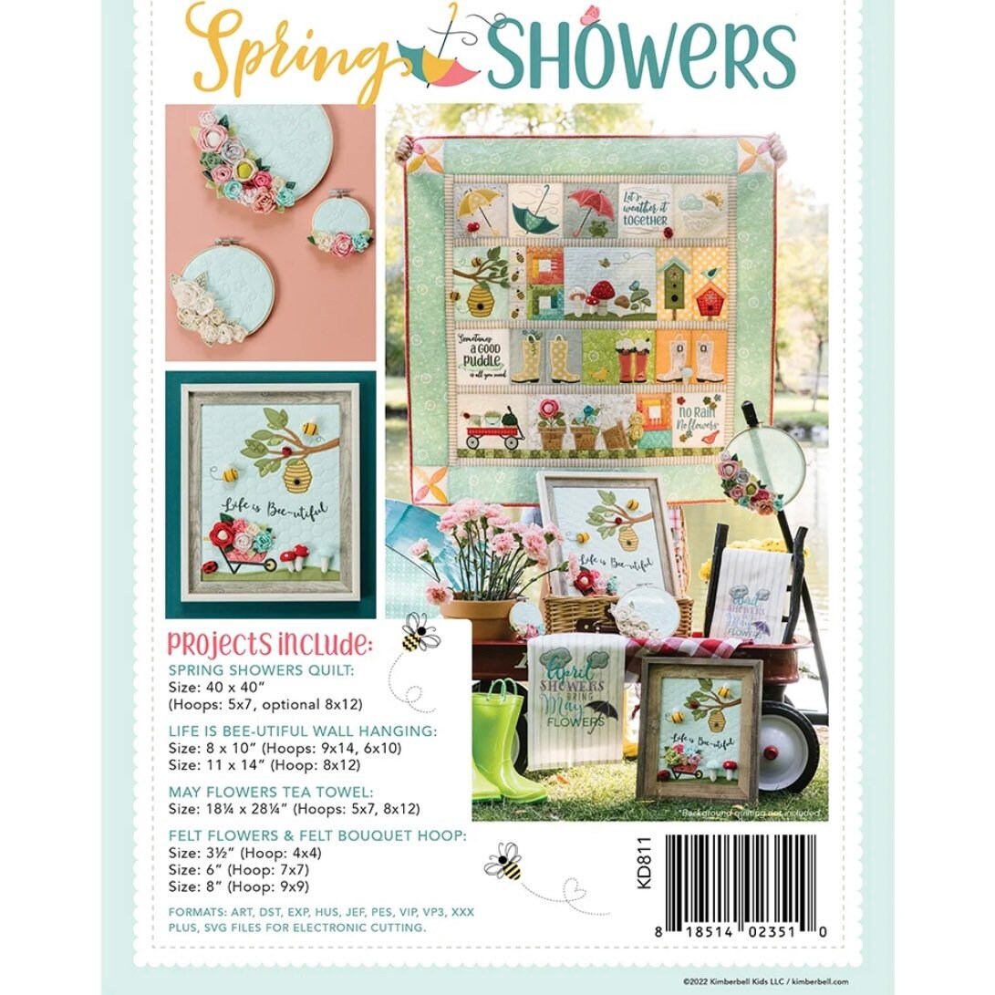 Spring Showers Embellishment Kit by Kimberbell Designs 