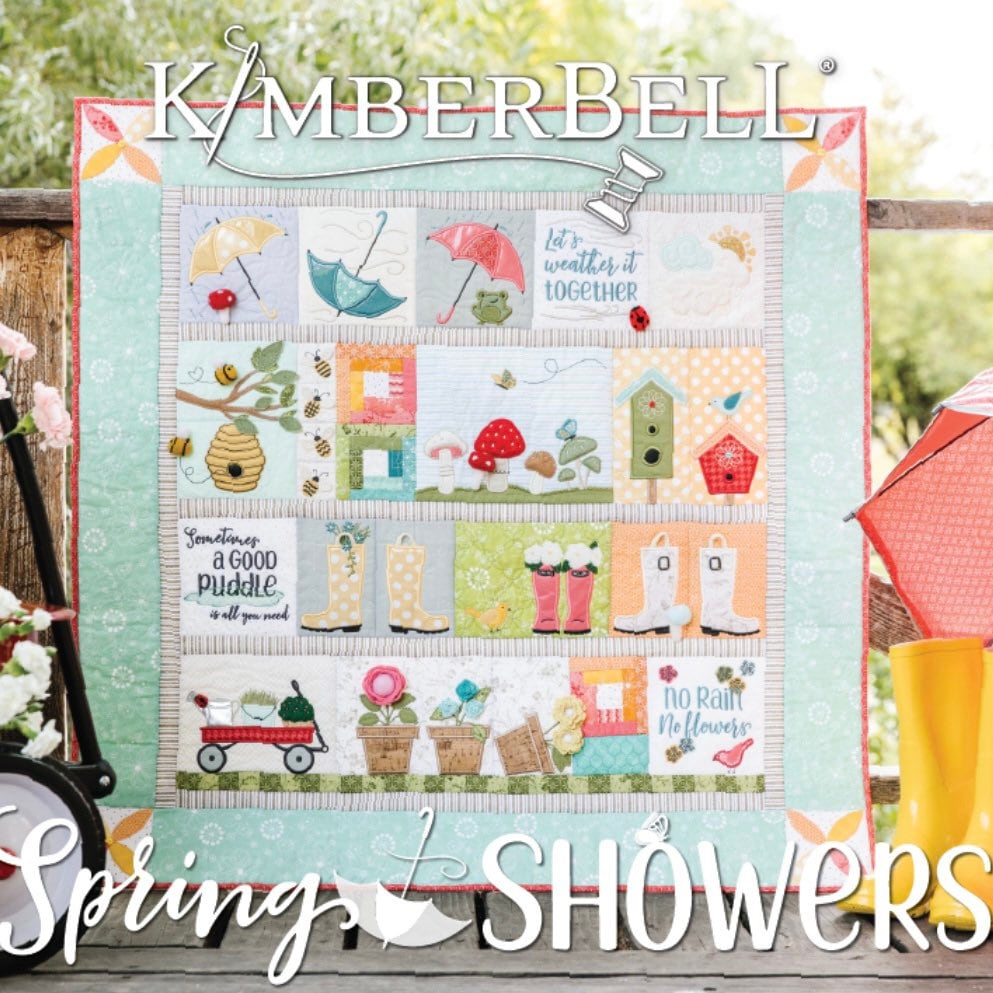 Spring Showers Embroidery CD by Kimberbell Designs 