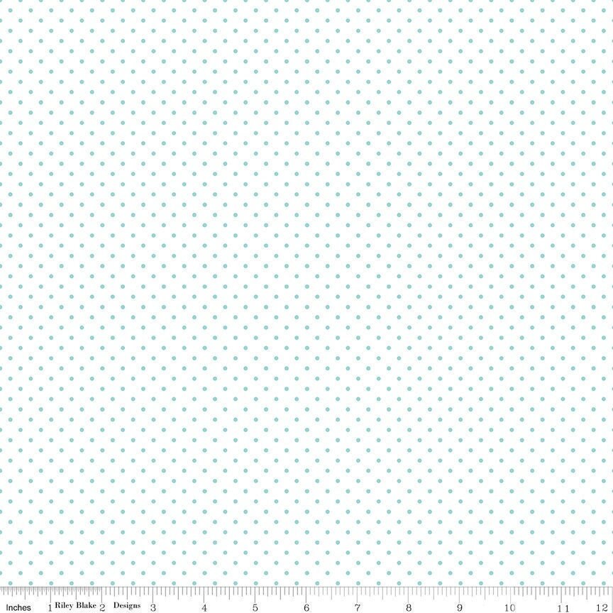 Swiss Dot On White Scuba by Riley Blake Designs 