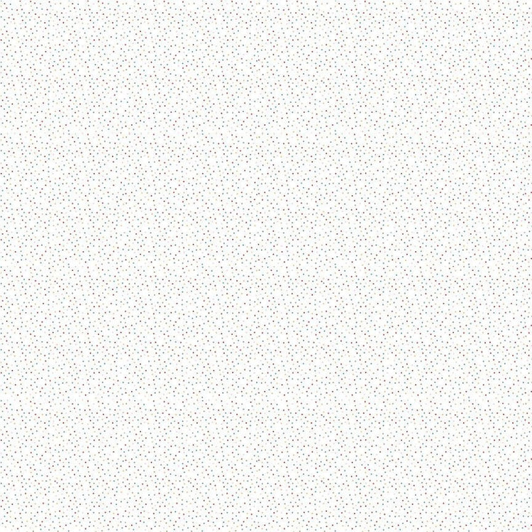Country Confetti Marshmallow White by Poppie Cotton 