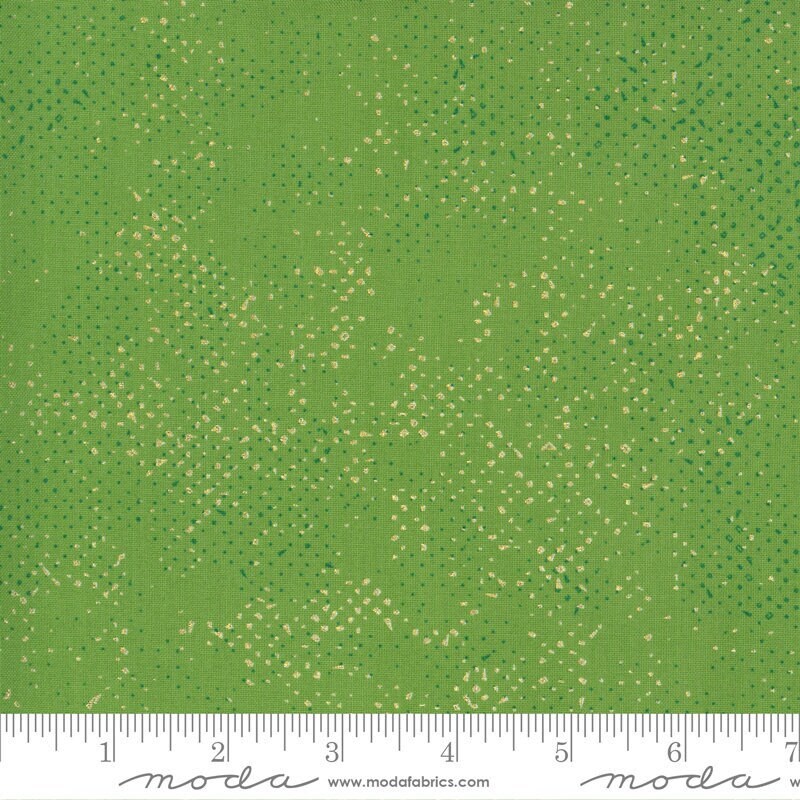 Spotted Metallic Grass by Zen Chic for Moda Fabrics (1660 146M)