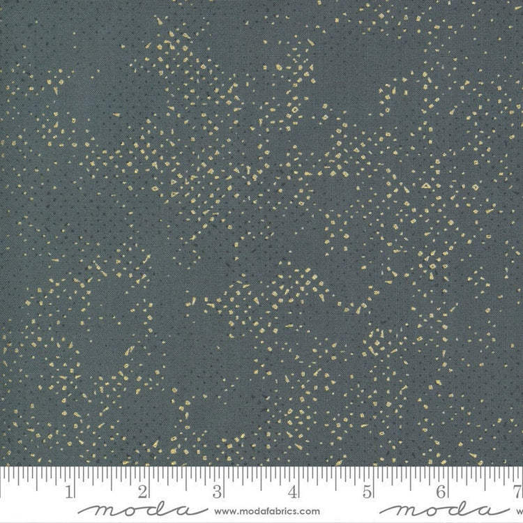 Spotted Metallic Lead by Zen Chic for Moda Fabrics (1660 158M)