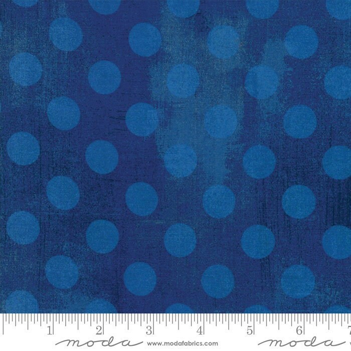 Grunge Hits The Spot Cobalt by BasicGrey for Moda Fabrics (30149 28)