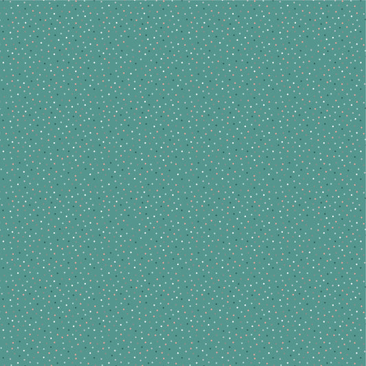 Country Confetti Lakehouse Teal by Poppie Cotton 