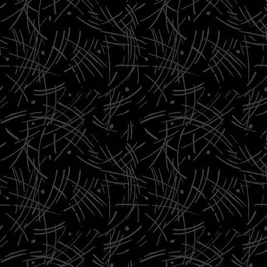Century Black on Black Crosshatch