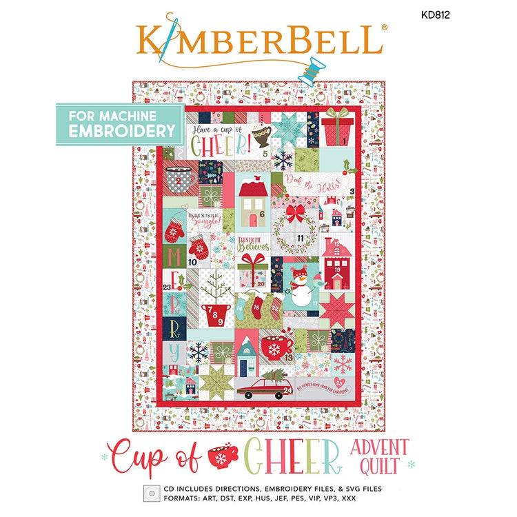 PRE-ORDER Cup of Cheer Advent Quilt Embroidery CD