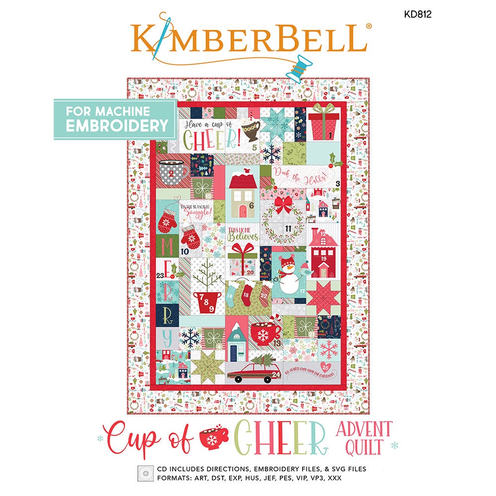 PRE-ORDER Cup of Cheer Advent Quilt Embellishment Kit