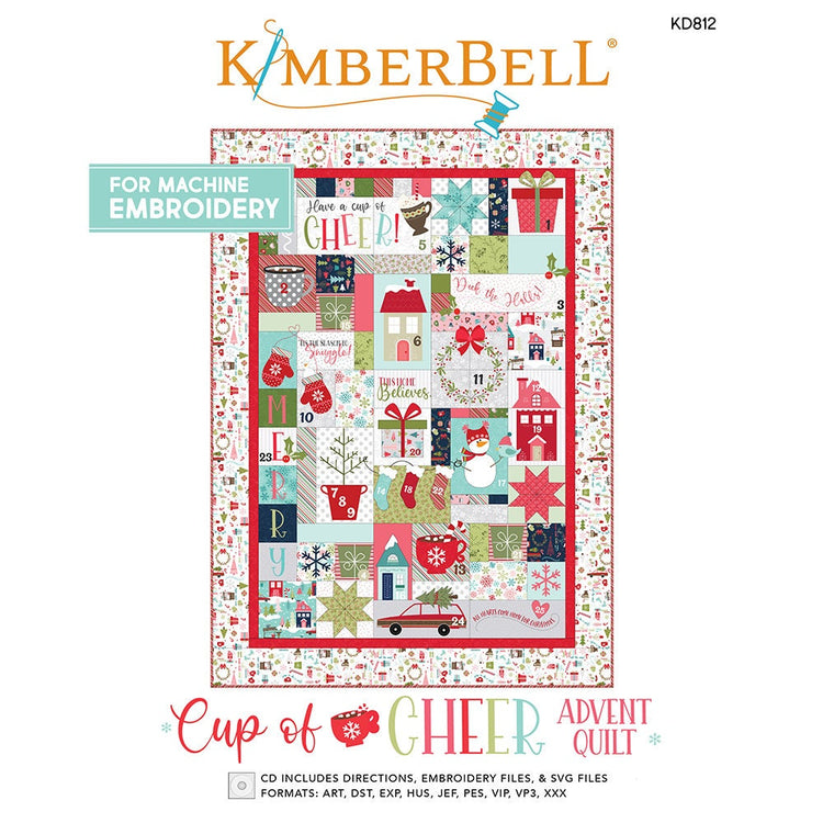 PRE-ORDER Cup of Cheer Advent Quilt Embellishment Kit