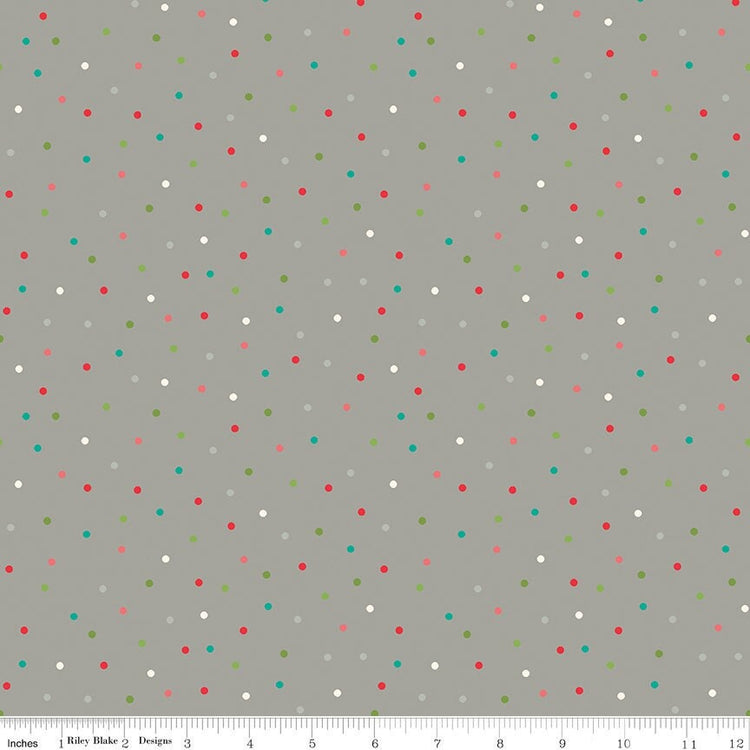 Winter Wonder Dots Gray