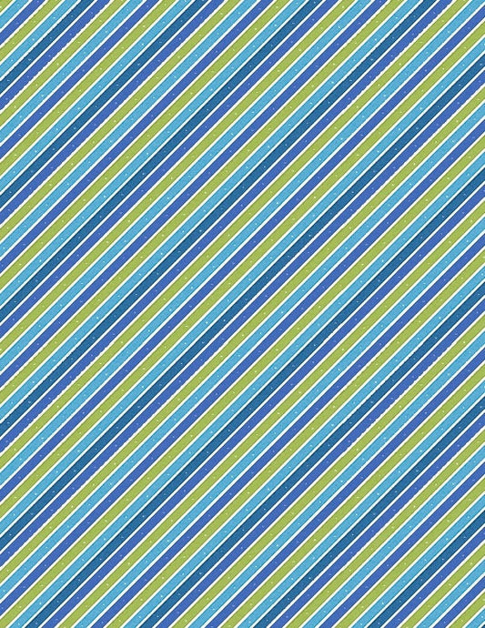 Alpha-Bots Diagonal Stripe Blue/Green