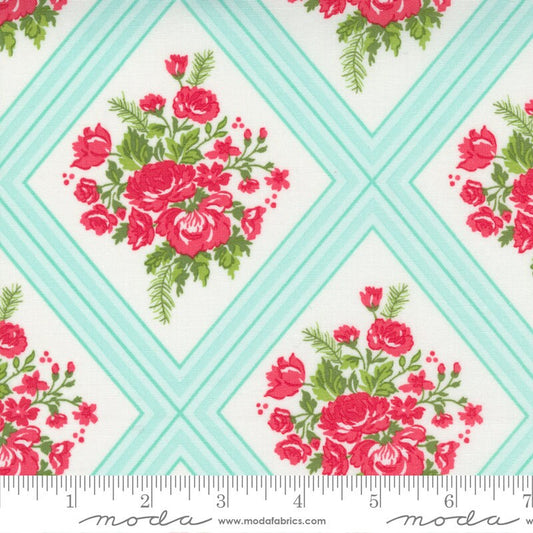 Merry Little Christmas Gather Floral Cream Multi