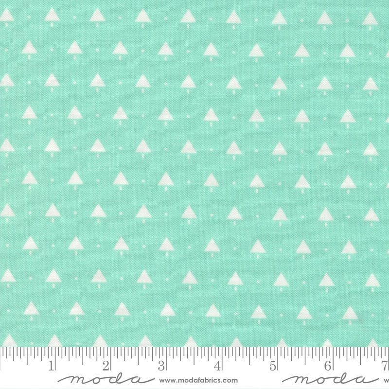 Merry Little Christmas Little Trees Aqua