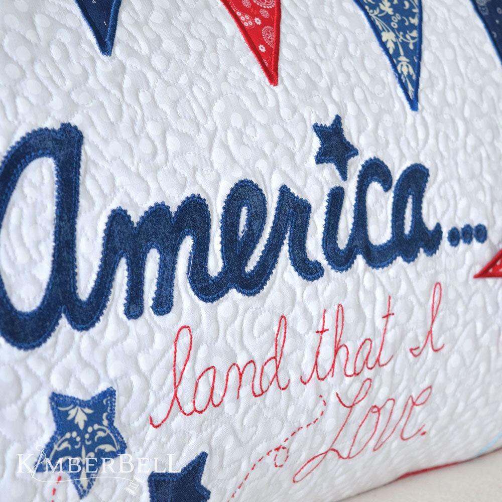 America, Land That I Love Bench Pillow