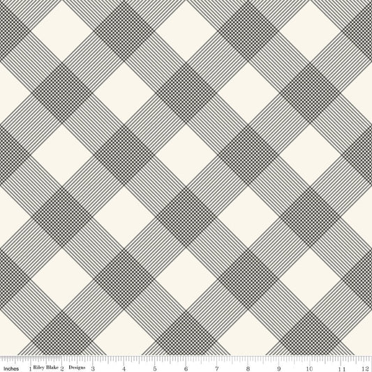 Fluer Noire Line Plaid Cream