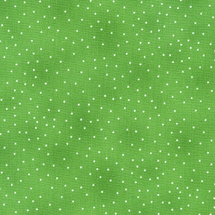 Flowerhouse Basics Green with White Dots