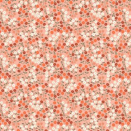 Forget Me Not Peach Ditsy Floral