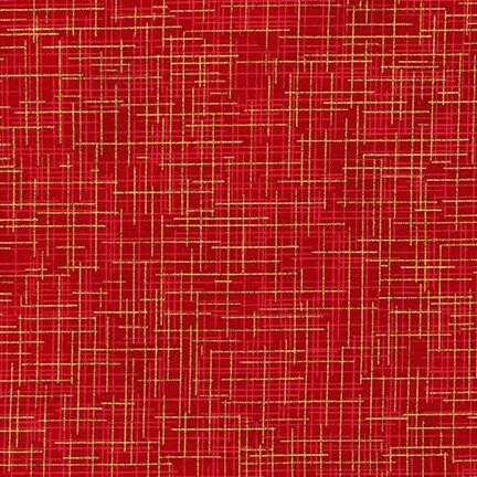 Quilter's Linen Metallic Crimson