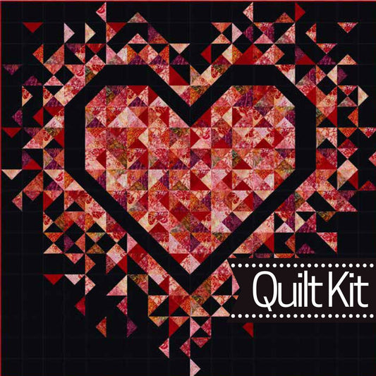 Exploding Heart Quilt Kit - Pattern