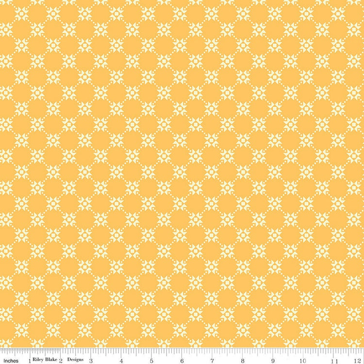 Gingham Cottage Quilty Yellow