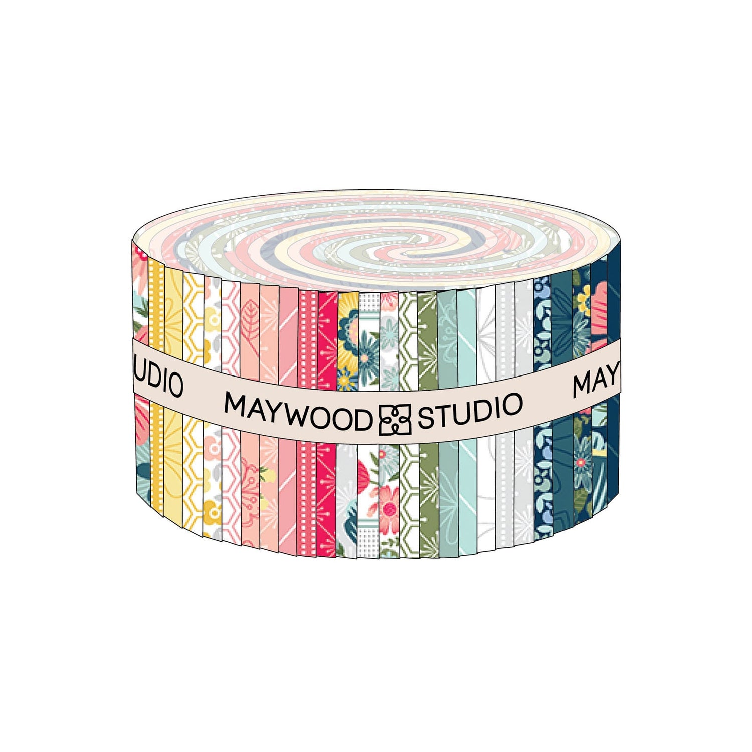 Vintage Flora Strips Designed by Kim Christopherson of Kimberbell Designs for Maywood Studios - ST-MASVINF - 40 pieces