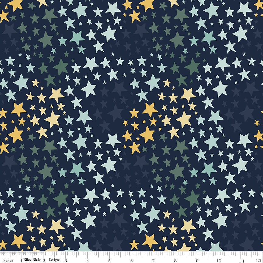 It's A Boy Stars Navy by Echo Park Paper Co for Riley Blake Designs - C13254-NAVY