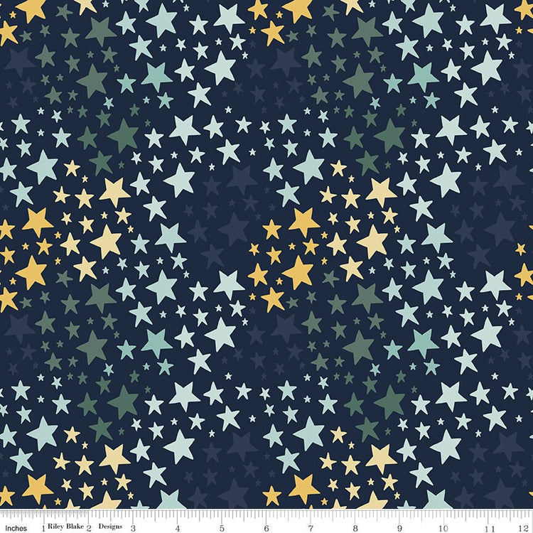 It's A Boy Stars Navy by Echo Park Paper Co for Riley Blake Designs - C13254-NAVY