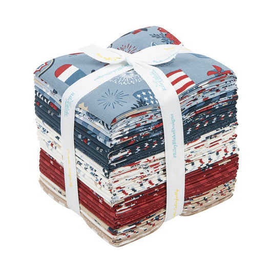 Red, White, and True Fat Quarter Bundle by Dani Mogstad for Riley Blake Designs - FQ-13180-30 (30 pieces)