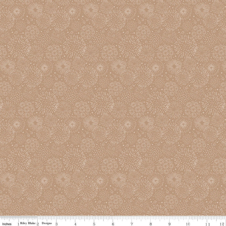 Red, White, and True Burst Burlap by Dani Mogstad for Riley Blake Designs - C13189-BURLAP