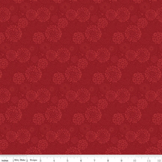 Red, White, and True Burst Red by Dani Mogstad for Riley Blake Designs - C13189-RED