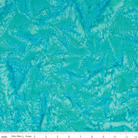 Expressions Batiks Hand-Dyes Turquoise by Riley Blake Designs - BTHH159