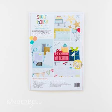 PRE-ORDER: Shout Hooray! Bench Pillow Embellishment Kit by Kimberbell Designs - KDKB1275
