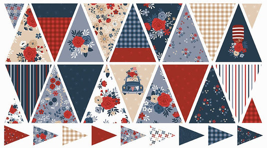 Red, White, and True Banner Panel by Dani Mogstad for Riley Blake Designs - P13191-PANEL