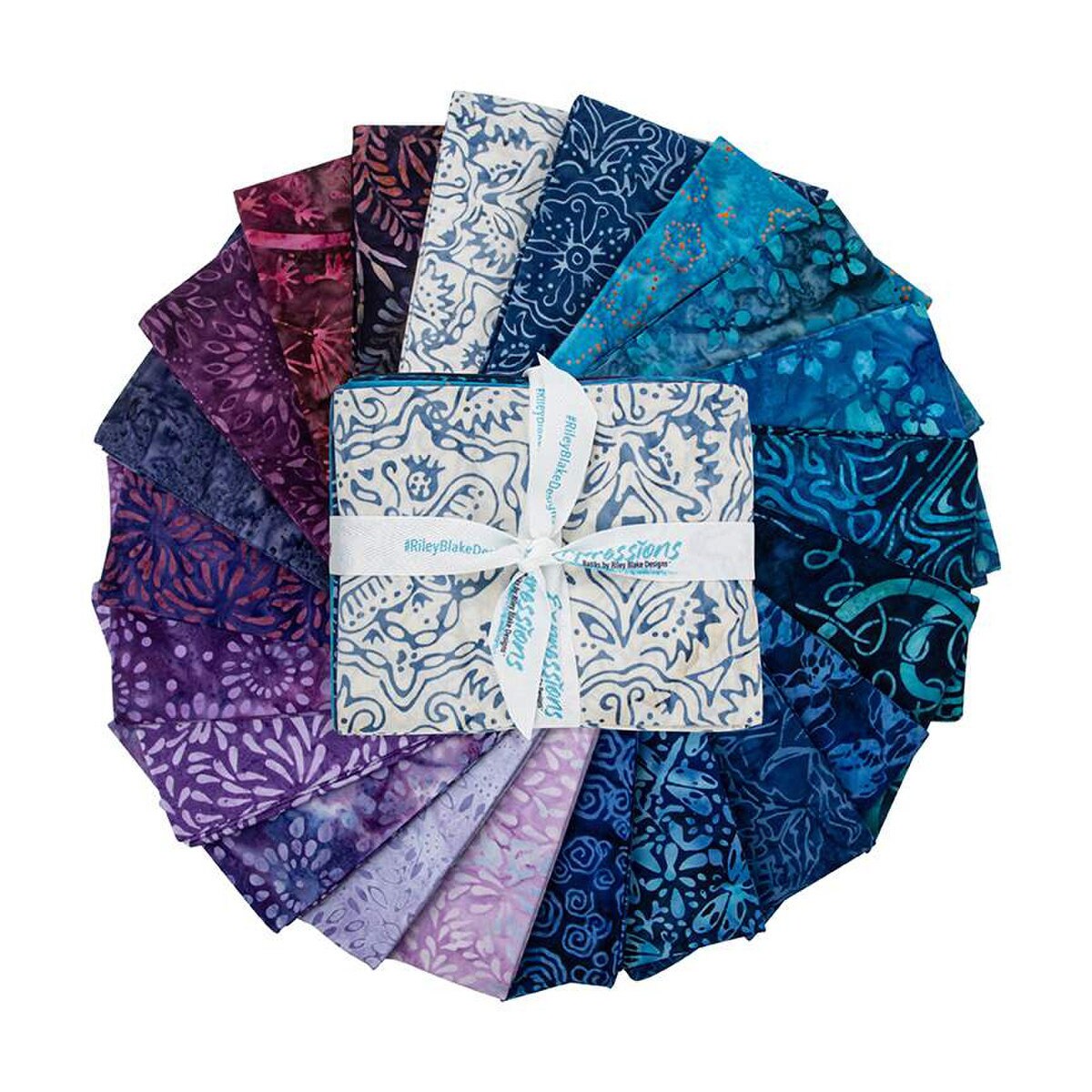 Expressions Batiks Majesty Fat Quarter Bundle for Riley Blake Designs - FQ-MAJST-21 (21 pieces)