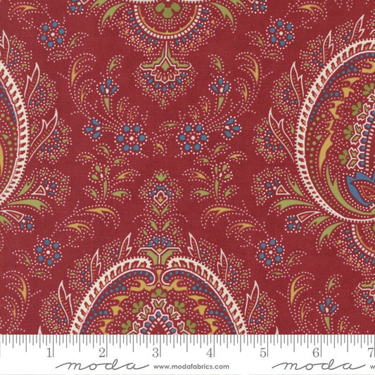 Union Square Paisley Red by Minick and Simpson of Moda Fabrics - 14950 12