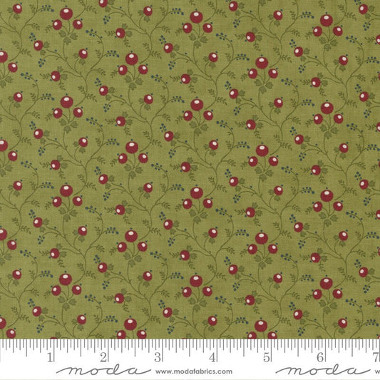 Union Square Berry Vine Green by Minick and Simpson of Moda Fabrics - 14953 13
