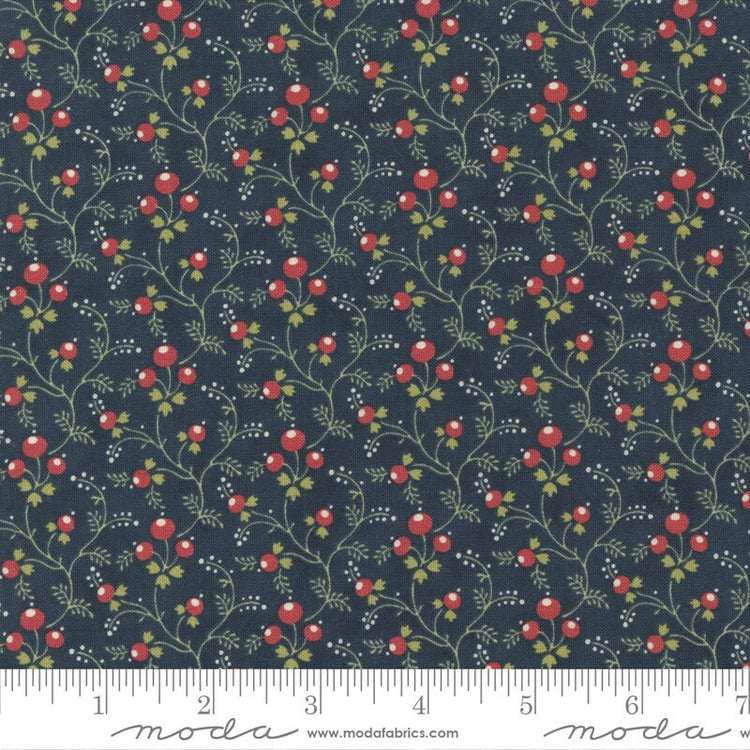 Union Square Berry Vine Navy by Minick and Simpson of Moda Fabrics - 14953 16