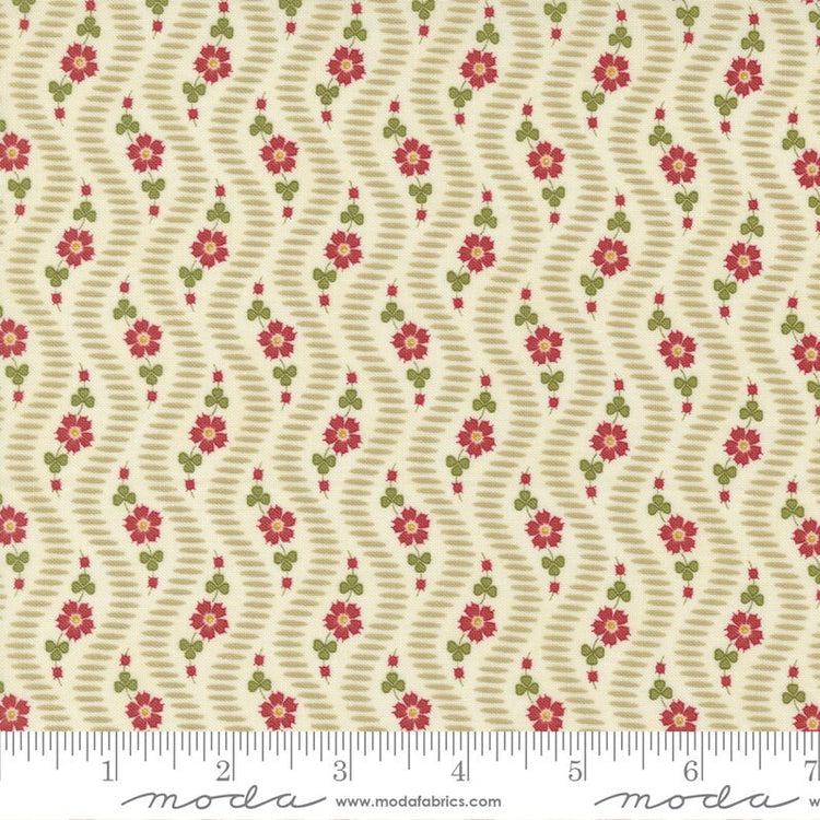 Union Square Garland Stripes Cream by Minick and Simpson of Moda Fabrics - 14955 11