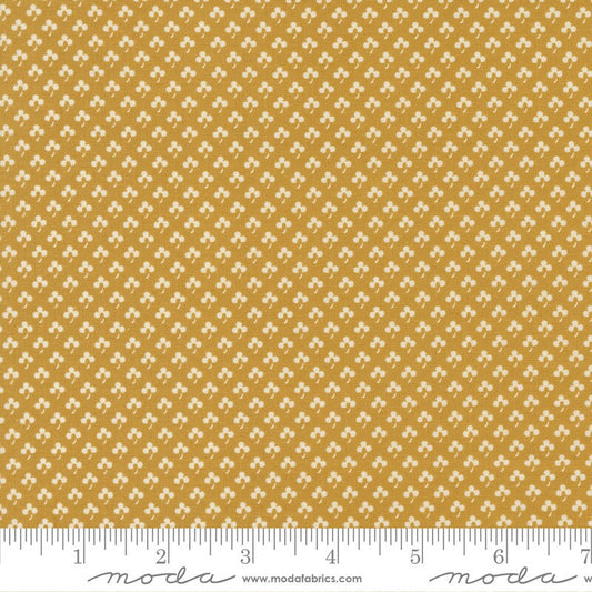 Union Square Clover Blenders Gold by Minick and Simpson of Moda Fabrics - 14957 14