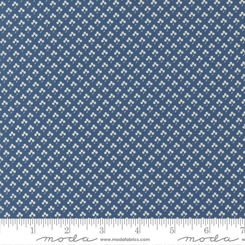Union Square Clover Blenders Blue by Minick and Simpson of Moda Fabrics - 14957 15