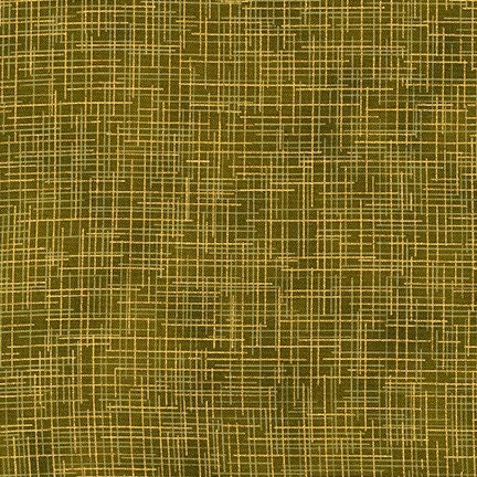 Quilter's Linen Metallic Olive by Robert Kaufman Fabrics - SRKM-14476-49