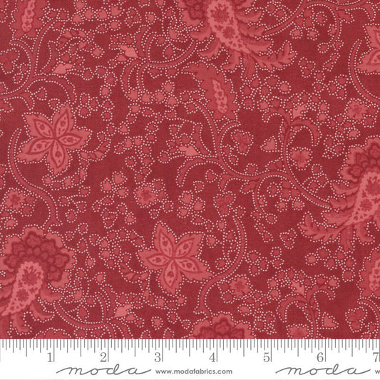 Union Square Flourish Red by Minick and Simpson of Moda Fabrics - 14951 12
