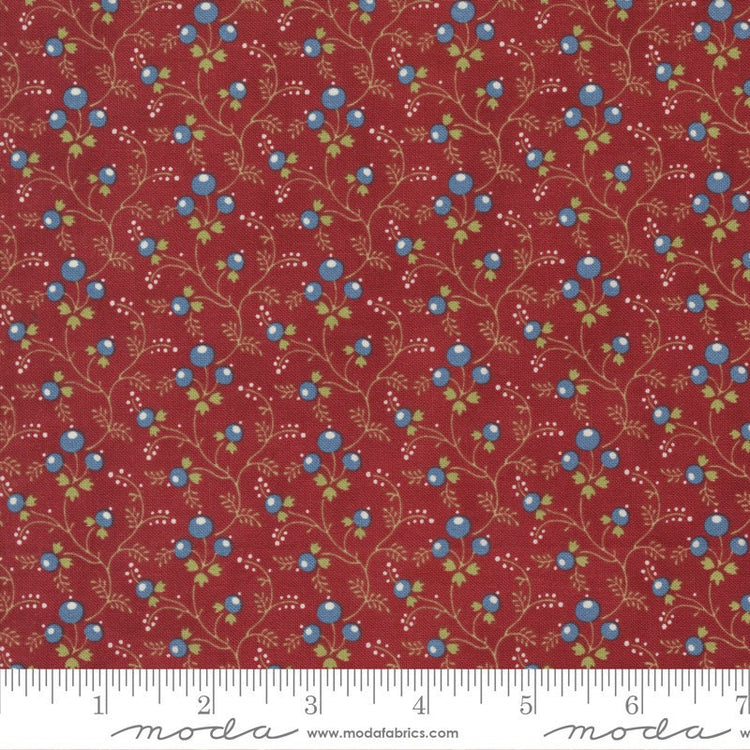 Union Square Berry Vine Red by Minick and Simpson of Moda Fabrics - 14953 12