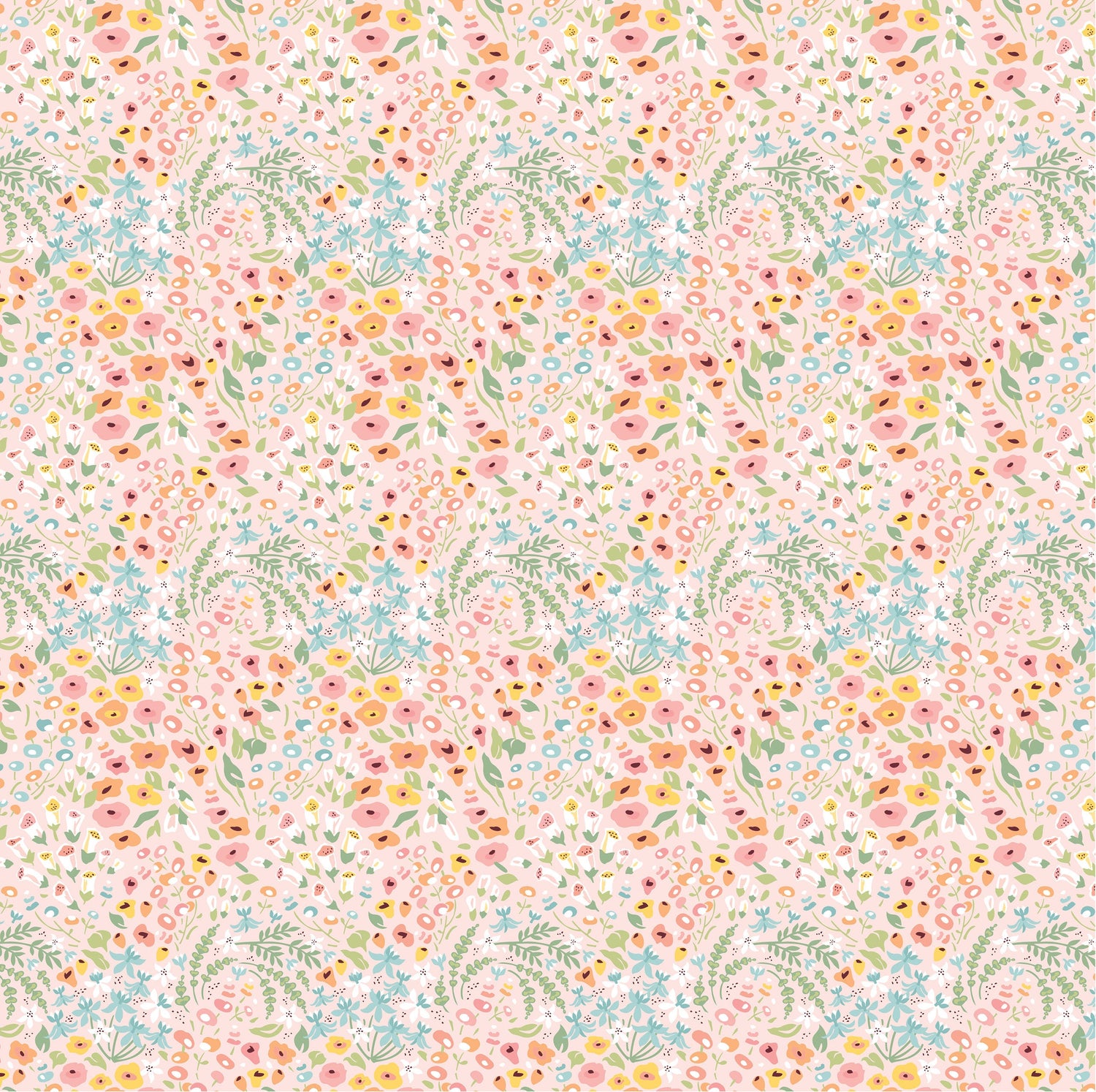 Hollyhock Lane So Dear Pink by Sheri McCulley for Poppie Cotton - HL23814