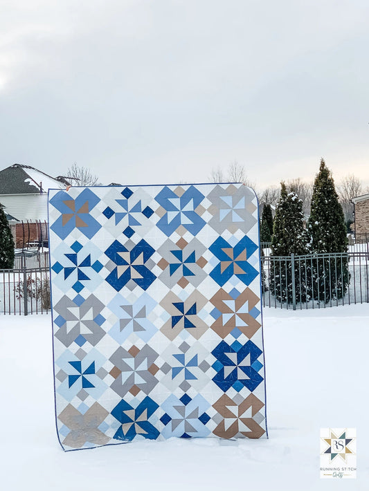 Rivermill Quilt Pattern by Running Stitch Quilts - Printed Quilt Pattern