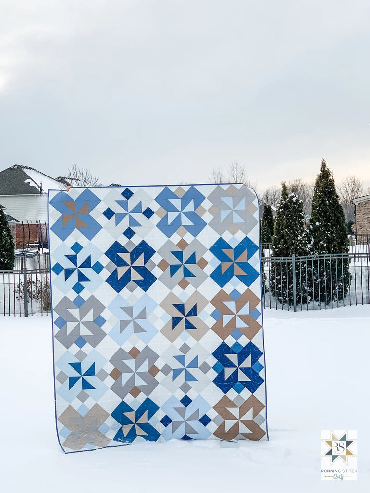 Rivermill Quilt Pattern by Running Stitch Quilts - Printed Quilt Pattern